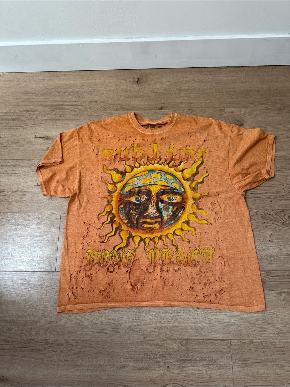 Urban Outfitters Orange Sublime Sun Graphic Tee